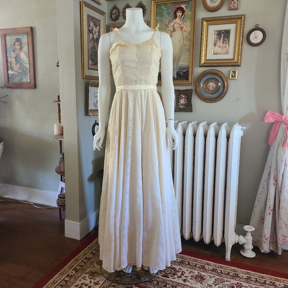 Vintage 70s Yellow Dress